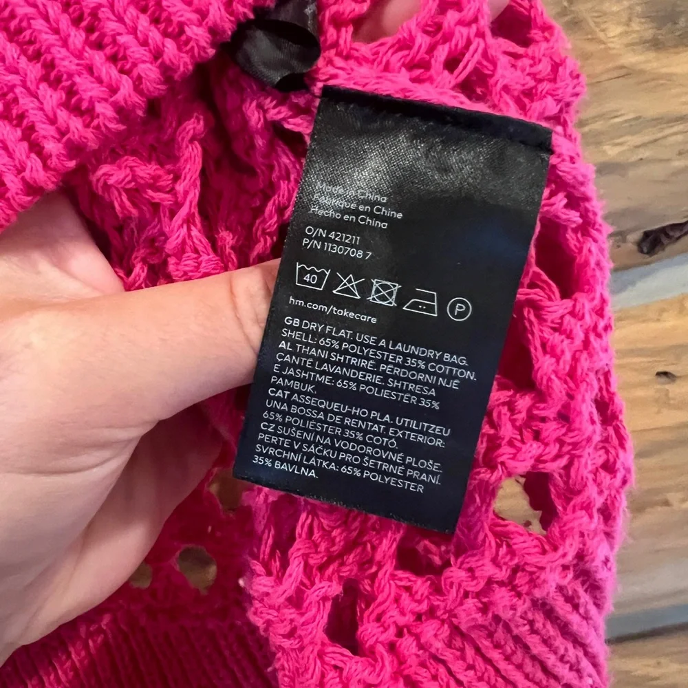 H&M Oversized Pointelle Knit Jumper - Picture 5 of 5